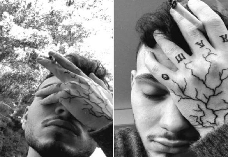 الشامي يخلد ذكرى شقيقه الراحل عمر بوشم يحمل اسمه على يده!