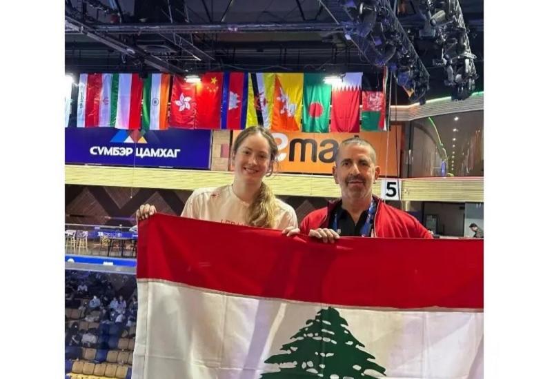 تأهل بطلة لبنان للتايكواندو ليتيسيا عون إلى دورة الألعاب الآسيوية